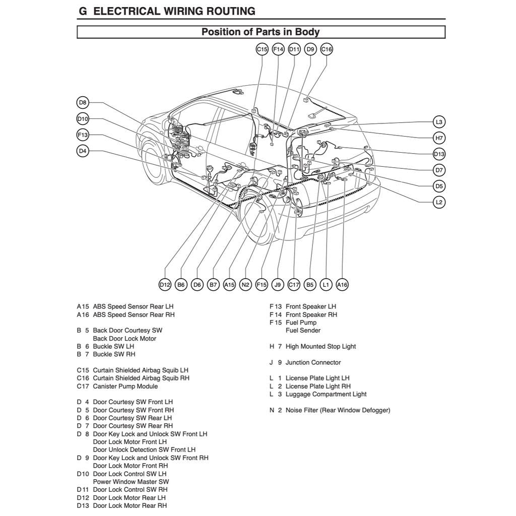 TOYOTA IST SCION XA NCP61 (2004-2007) SERVICE WORKSHOP MANUAL