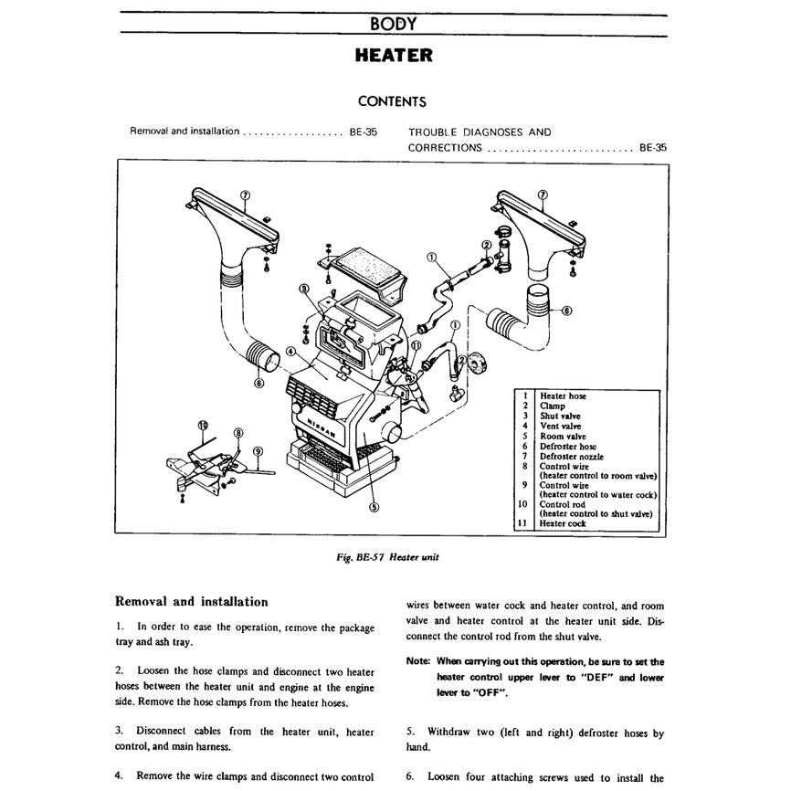 DATSUN 1200 B110 (1970-1973) SERVICE WORKSHOP MANUAL