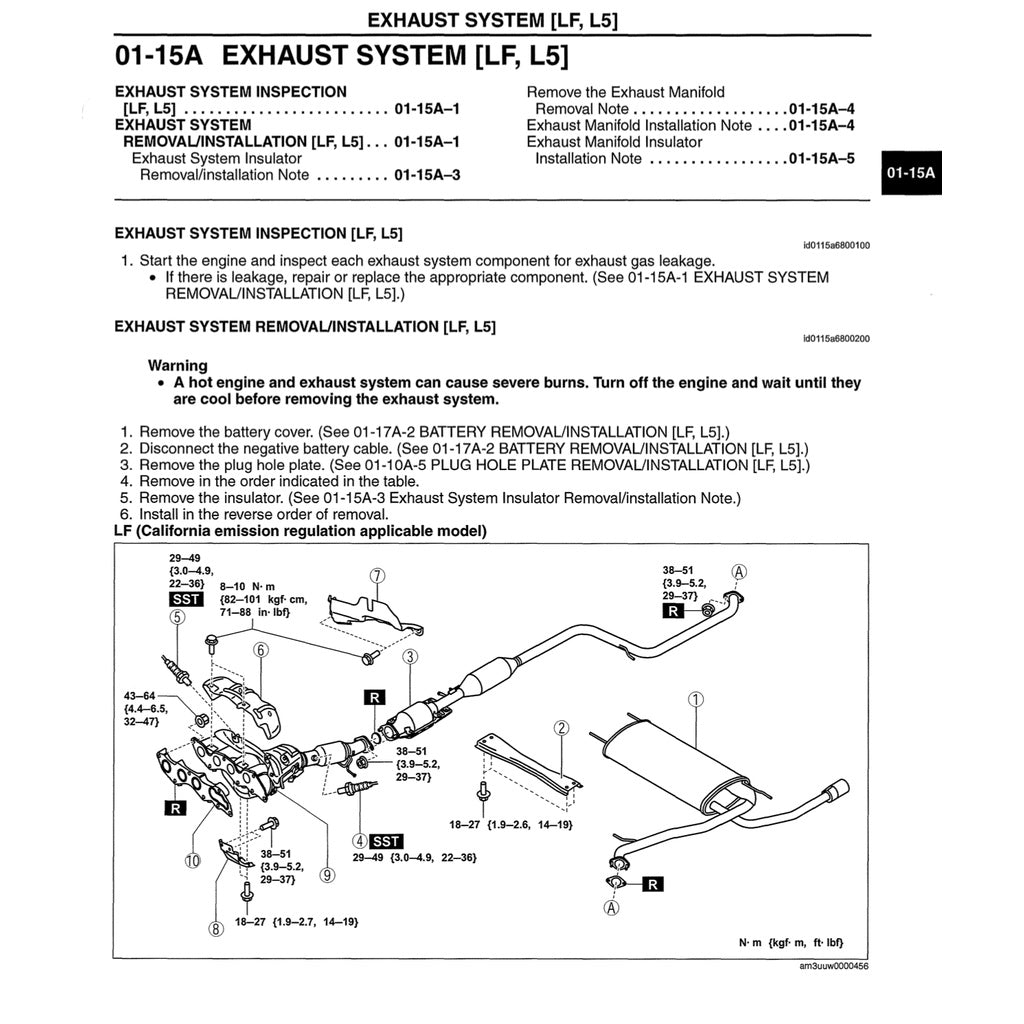 MAZDA 3 BL (2009-2013) SERVICE WORKSHOP MANUAL
