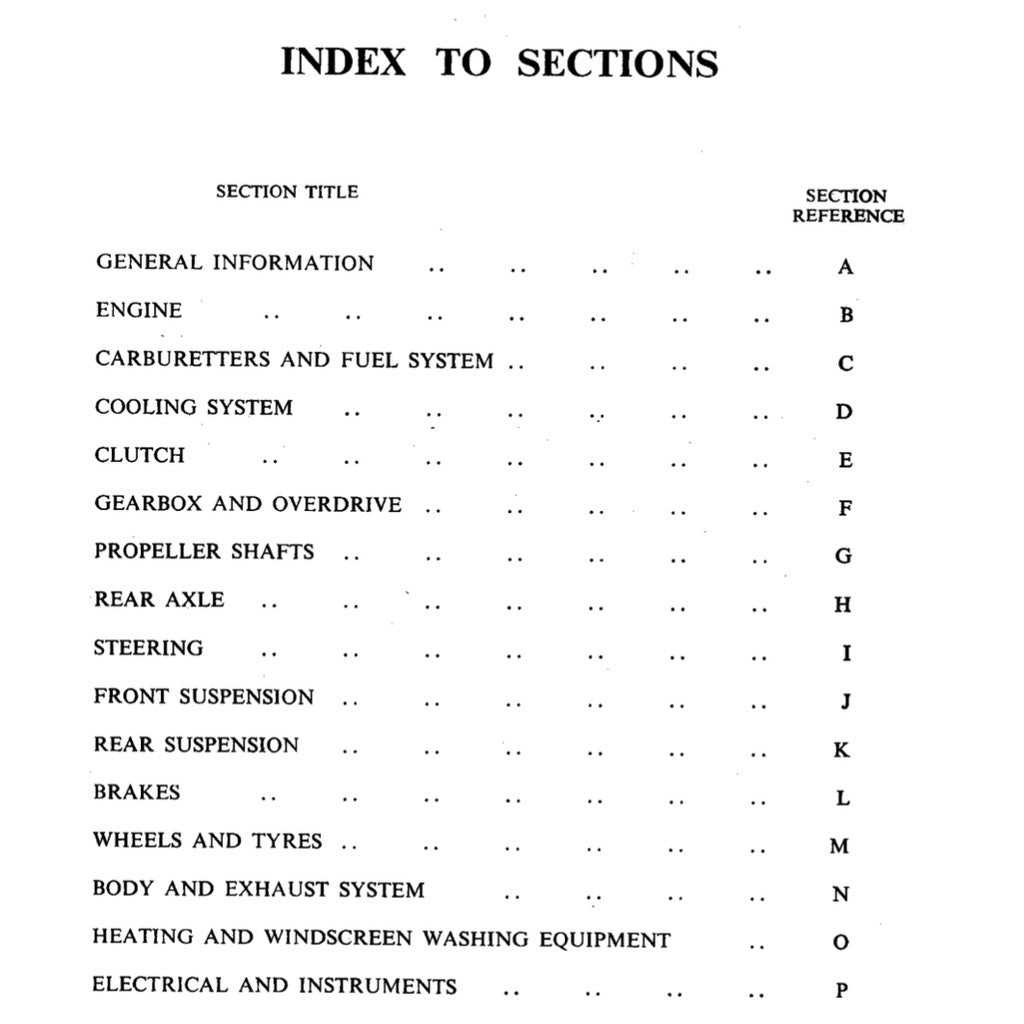JAGUAR MK2 (1959-1967) SERVICE WORKSHOP MANUAL