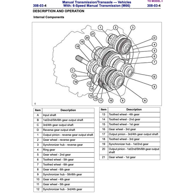FORD FOCUS ST MK2 C307 (2005-2010) SERVICE WORKSHOP MANUAL
