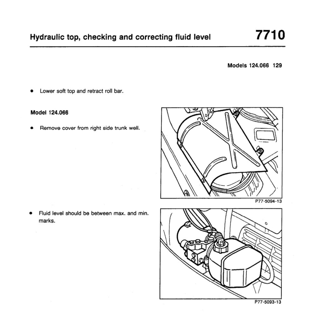 MERCEDES-BENZ W124 (1984-1995) SERVICE WORKSHOP MANUAL LIBRARY