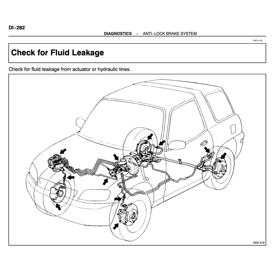 TOYOTA RAV4 XA10 (1996-2000) SERVICE WORKSHOP MANUAL