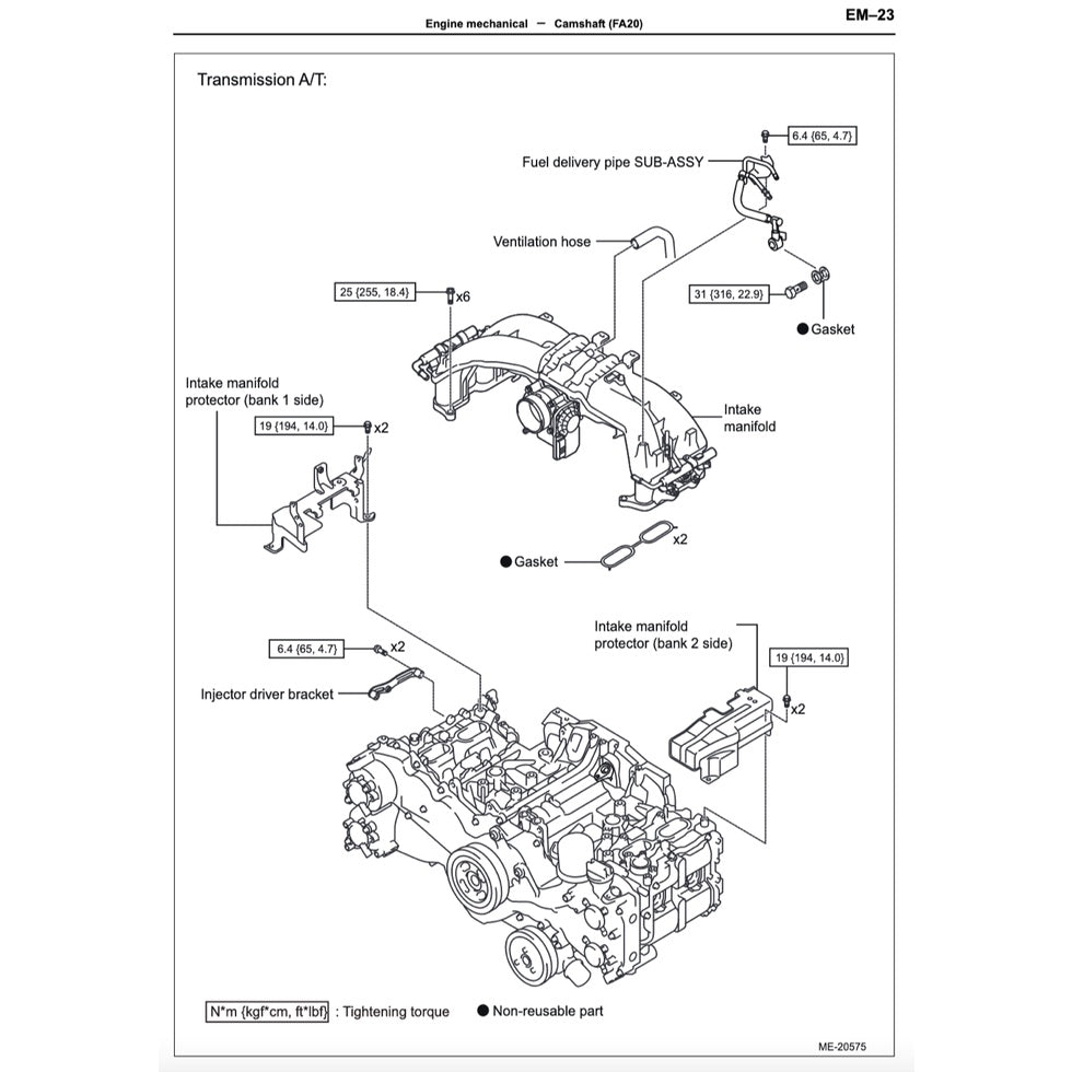 SUBARU BRZ (2013-2020) SERVICE WORKSHOP MANUAL