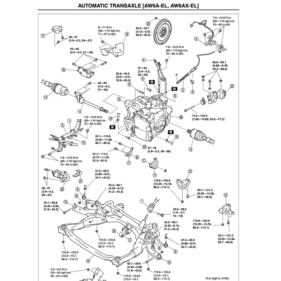 MAZDA CX-7 ER (2007-2012) SERVICE WORKSHOP MANUAL