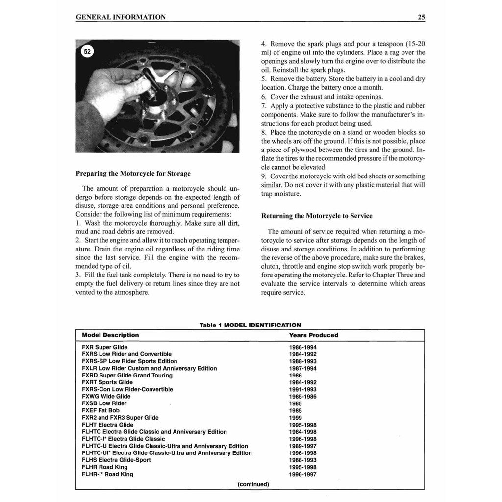 HARLEY DAVIDSON TOURING MODELS (1984-1998) SERVICE WORKSHOP MANUAL + PARTS CATALOGUE