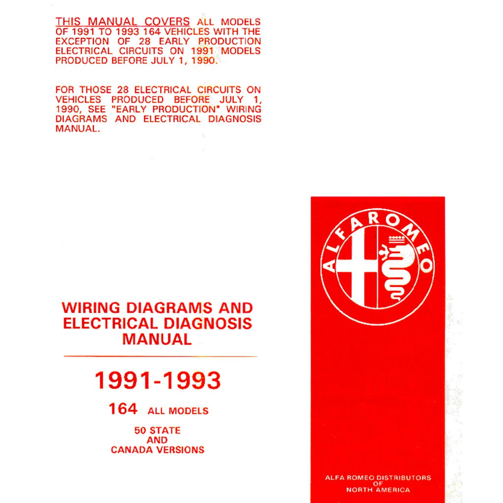 ALFA ROMEO 164 (1987-1998) SERVICE WORKSHOP MANUAL