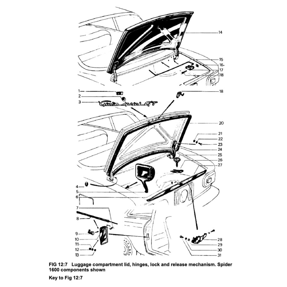 ALFA ROMEO GIULIA & SPIDER (1962-1978) OWNER WORKSHOP MANUAL - BROOKLANDS/AUTOBOOK