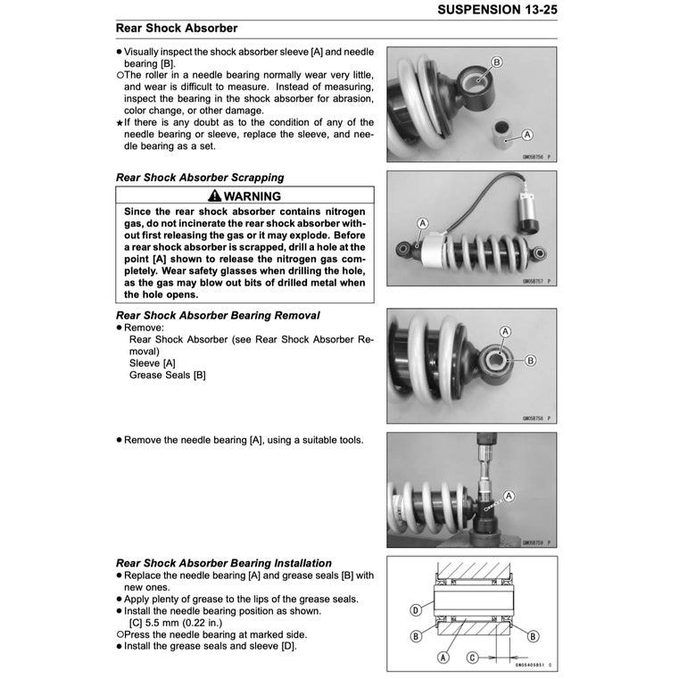 KAWASAKI VERSYS KLE 650 (2015+) SERVICE WORKSHOP MANUAL+ PARTS CATALOGUE + OWNER'S MANUAL