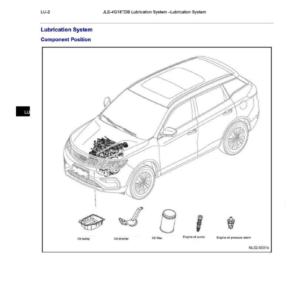 PROTON X70 (2019-2023) SERVICE WORKSHOP MANUAL WORKBOOK