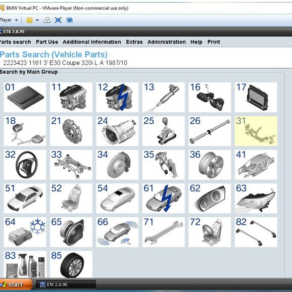 SUPER COMBO BMW TYPE "E" (1981-2011) SERVICE LIBRARY - TIS-ETK-WDS