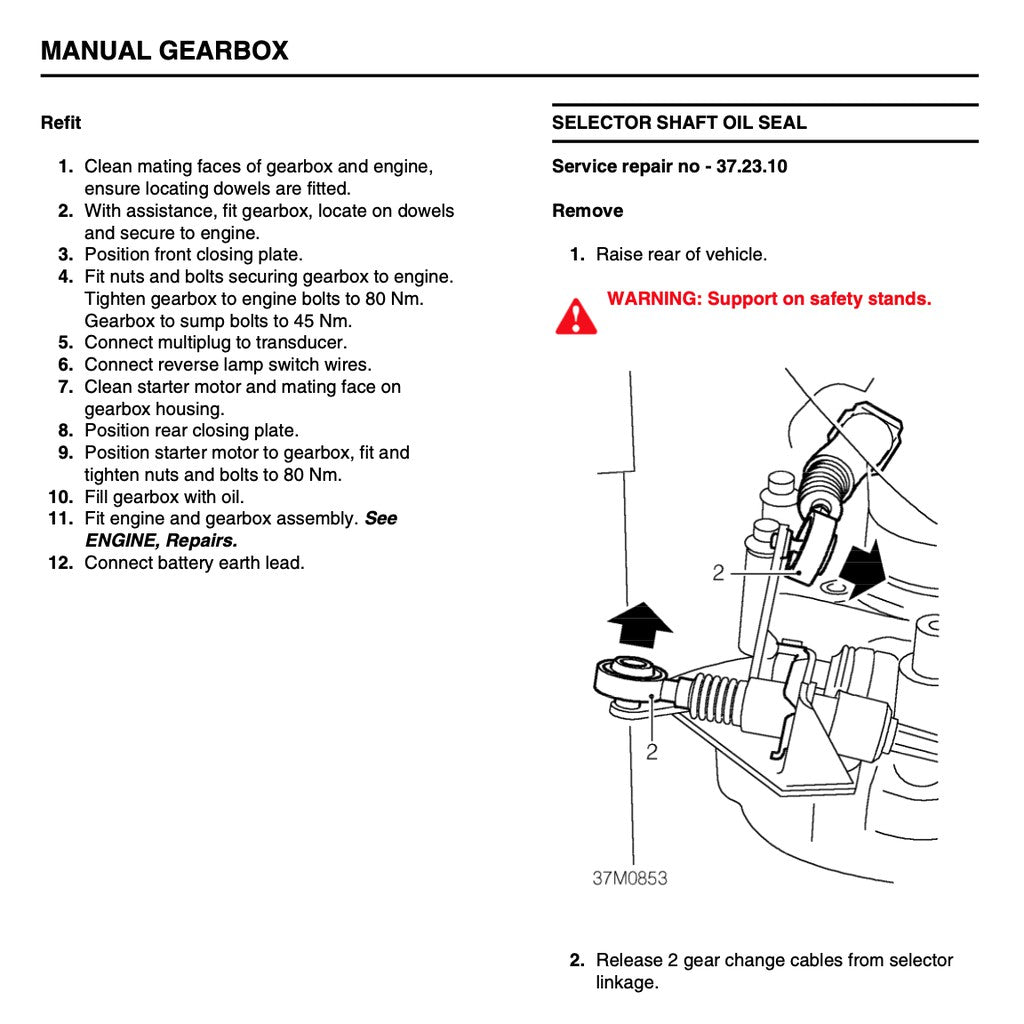 MGTF ROVER (2002-2005) FACTORY SERVICE REPAIR WORKSHOP MANUAL
