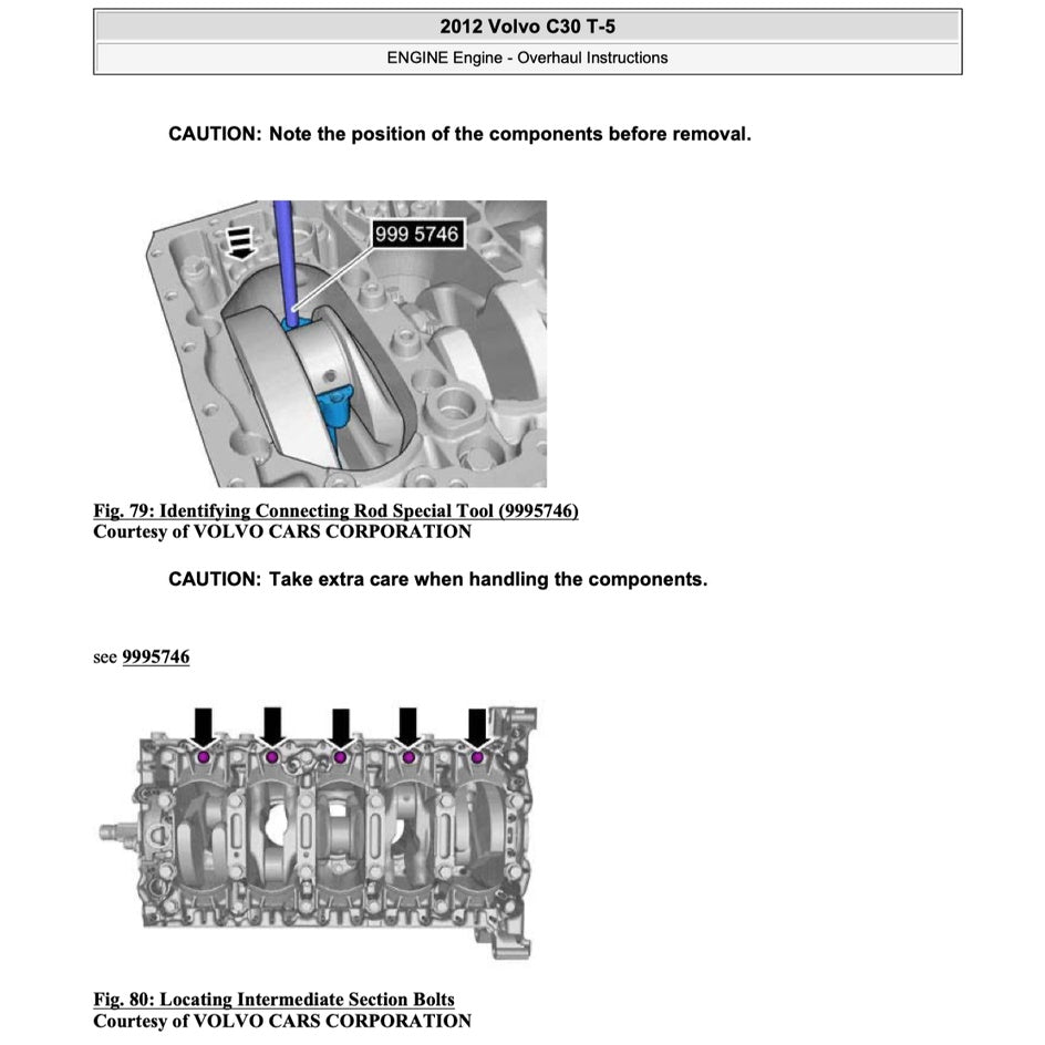 VOLVO C30 (2007-2013) SERVICE WORKSHOP MANUAL