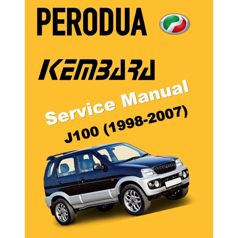 PERODUA KEMBARA (1998-2007) SERVICE WORKSHOP MANUAL WORKBOOK + SUPPLEMENT CT