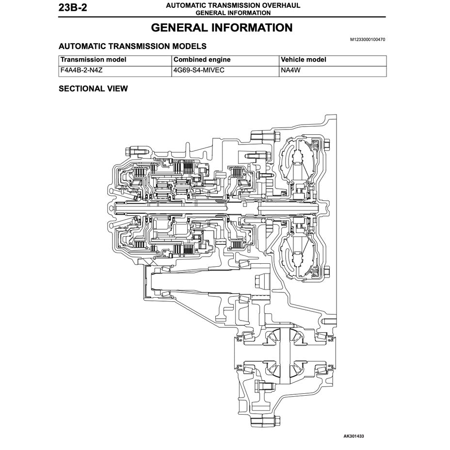 MITSUBISHI GRANDIS (2003-2011) SERVICE WORKSHOP MANUAL
