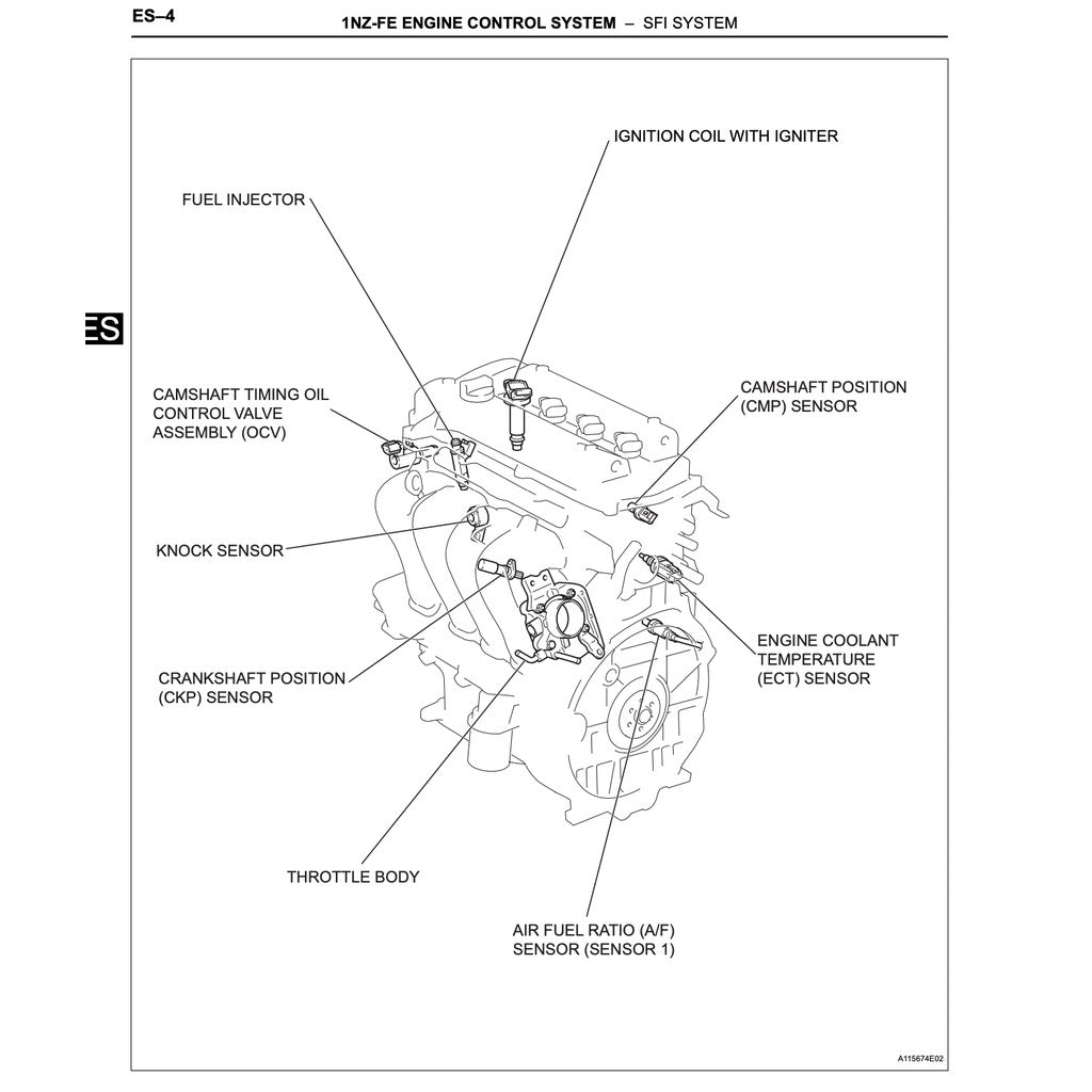 TOYOTA ENGINE 1NZ-FE 1NZFE 1.5L SERVICE REPAIR WORKSHOP MANUAL - VIOS YARIS COROLLA AURIS GEELY GREAT WALL C10