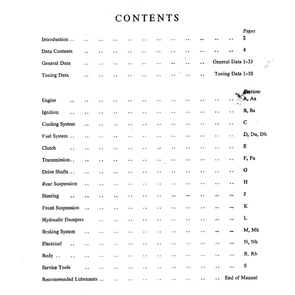 Mini Cooper MK1 MK2 MK3 (S) (1959-1975) SERVICE WORKSHOP MANUAL