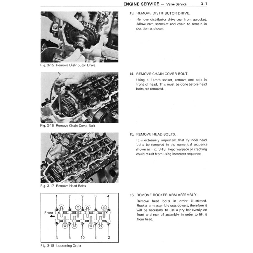 TOYOTA ENGINE 20R SERVICE WORKSHOP MANUAL
