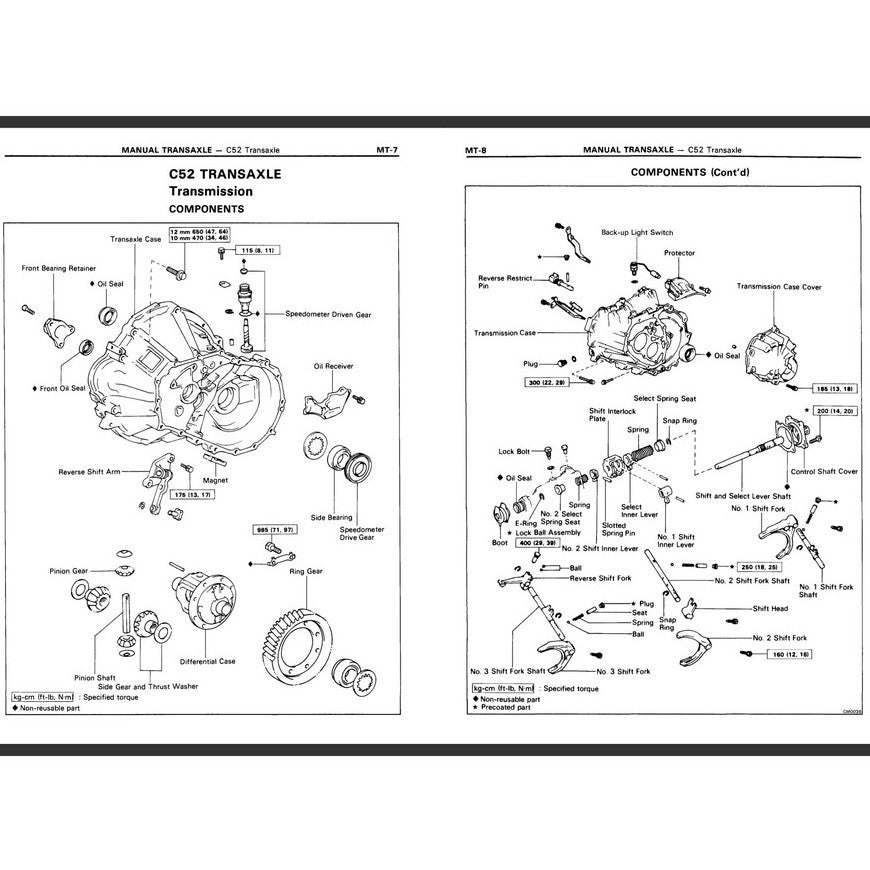 TOYOTA MR-2 SW10 (1984-1989) SERVICE WORKSHOP MANUAL