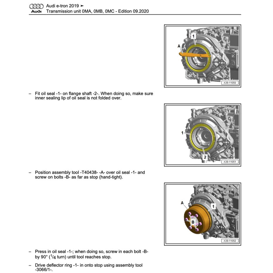 AUDI e-tron EV (2019+) SERVICE WORKSHOP MANUAL