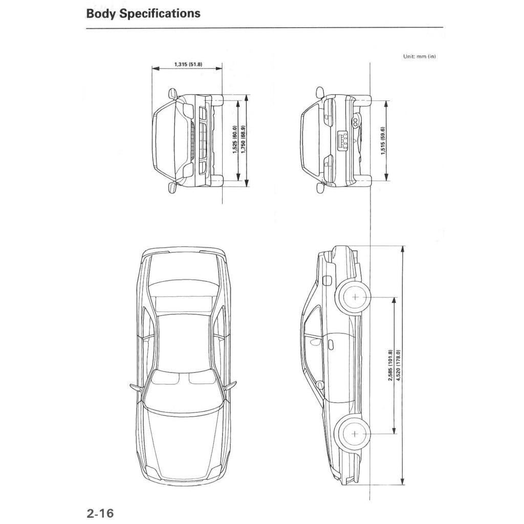 HONDA PRELUDE BB5-9 (1997-2001) SERVICE WORKSHOP MANUAL