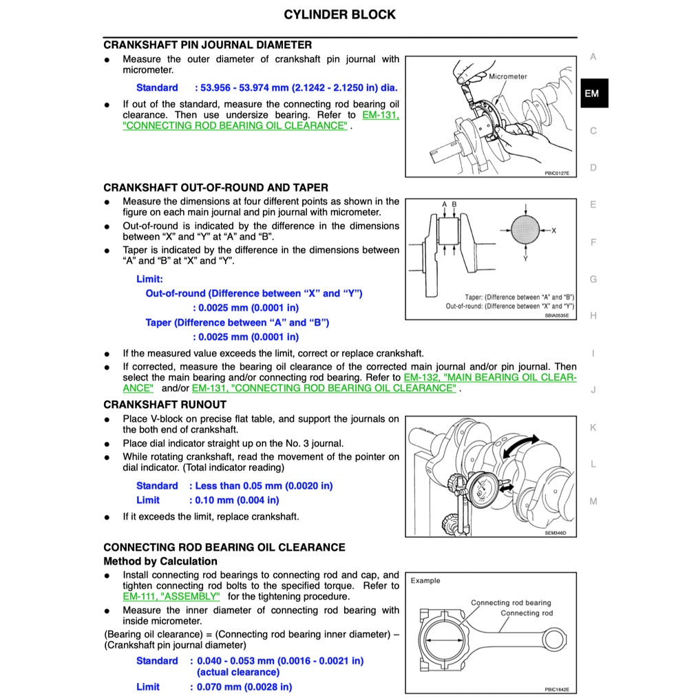 NISSAN 350-Z / Z33 (2003-2009) SERVICE WORKSHOP MANUAL