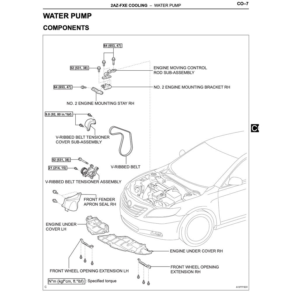 TOYOTA CAMRY HYBRID AVV50 (2012-2017) SERVICE WORKSHOP MANUAL