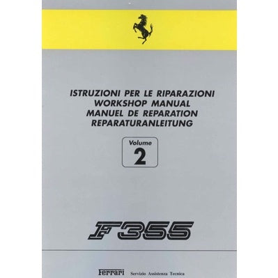 FERRARI F355/ F129 (1995-1999) SERVICE WORKSHOP MANUAL + PARTS CATALOGUE