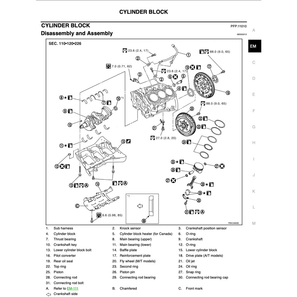 NISSAN 350-Z / Z33 (2003-2009) SERVICE WORKSHOP MANUAL