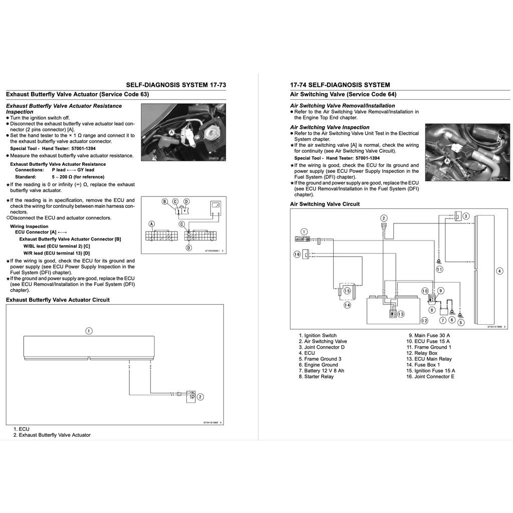 KAWASAKI ZX-6R /636 (2013-2016) SERVICE WORKSHOP MANUAL + OWNER'S MANUAL