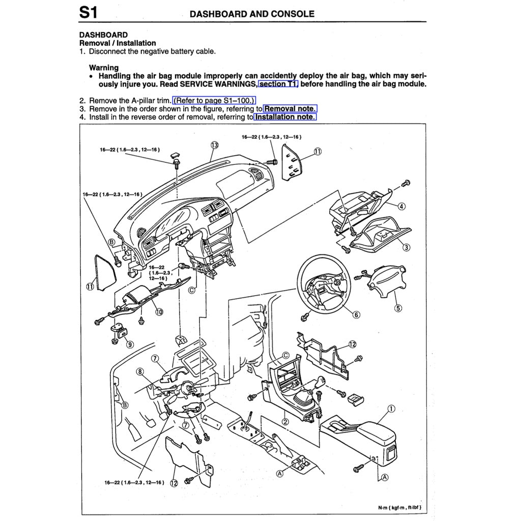 MAZDA 323 FAMILIA / PROTEGE BH (1994-1998) SERVICE WORKSHOP MANUAL