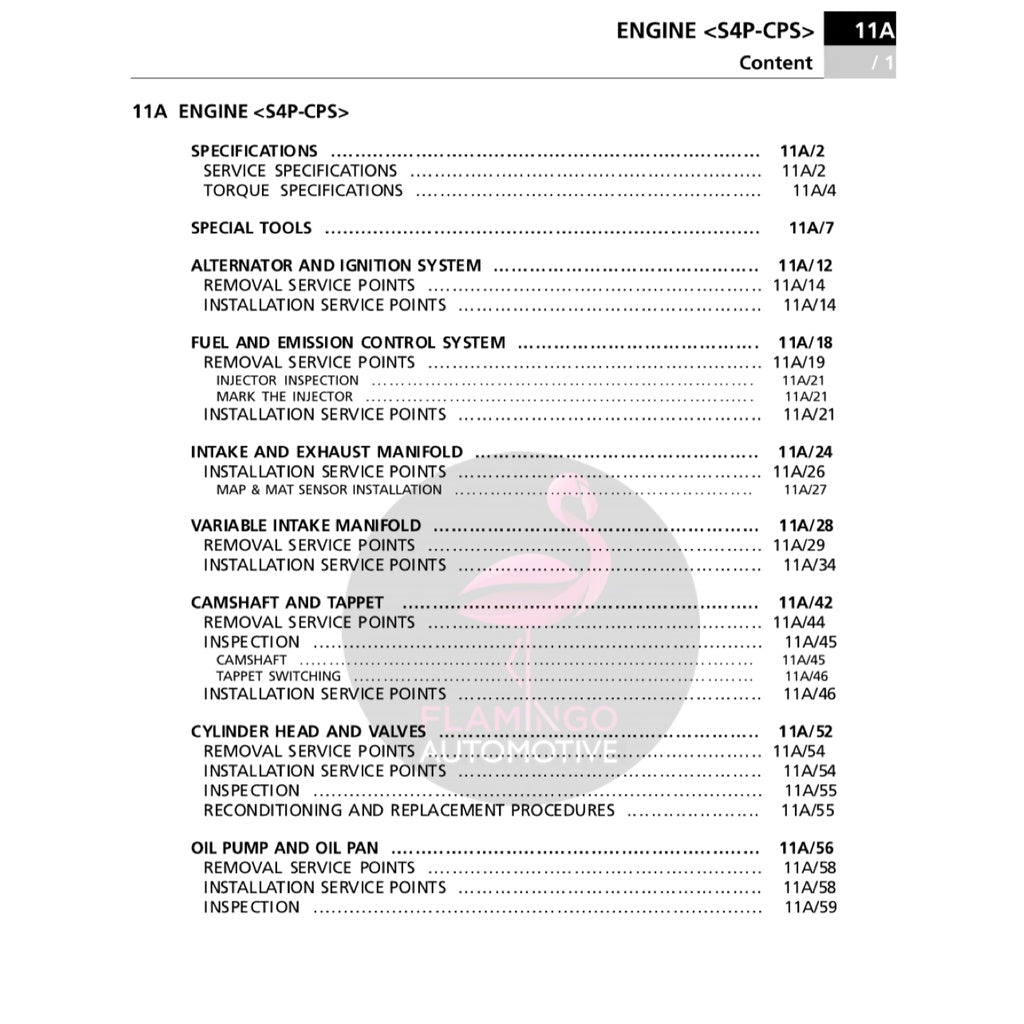 PROTON CAMPRO S4P-CPS ENGINE SERVICE WORKSHOP MANUAL / PROTON GEN2 / WAJA / SATRIA NEO /EXORA