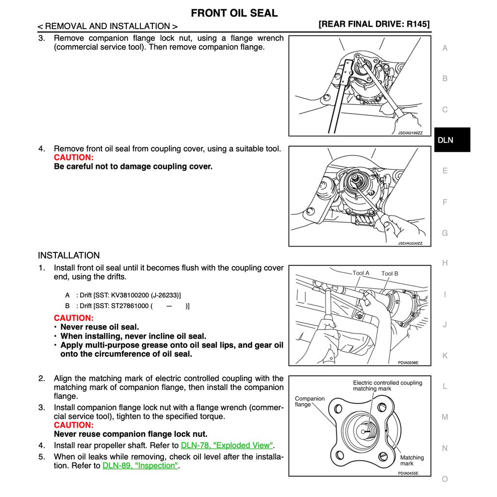 NISSAN MURANO Z51 (2008-2014) SERVICE WORKSHOP MANUAL