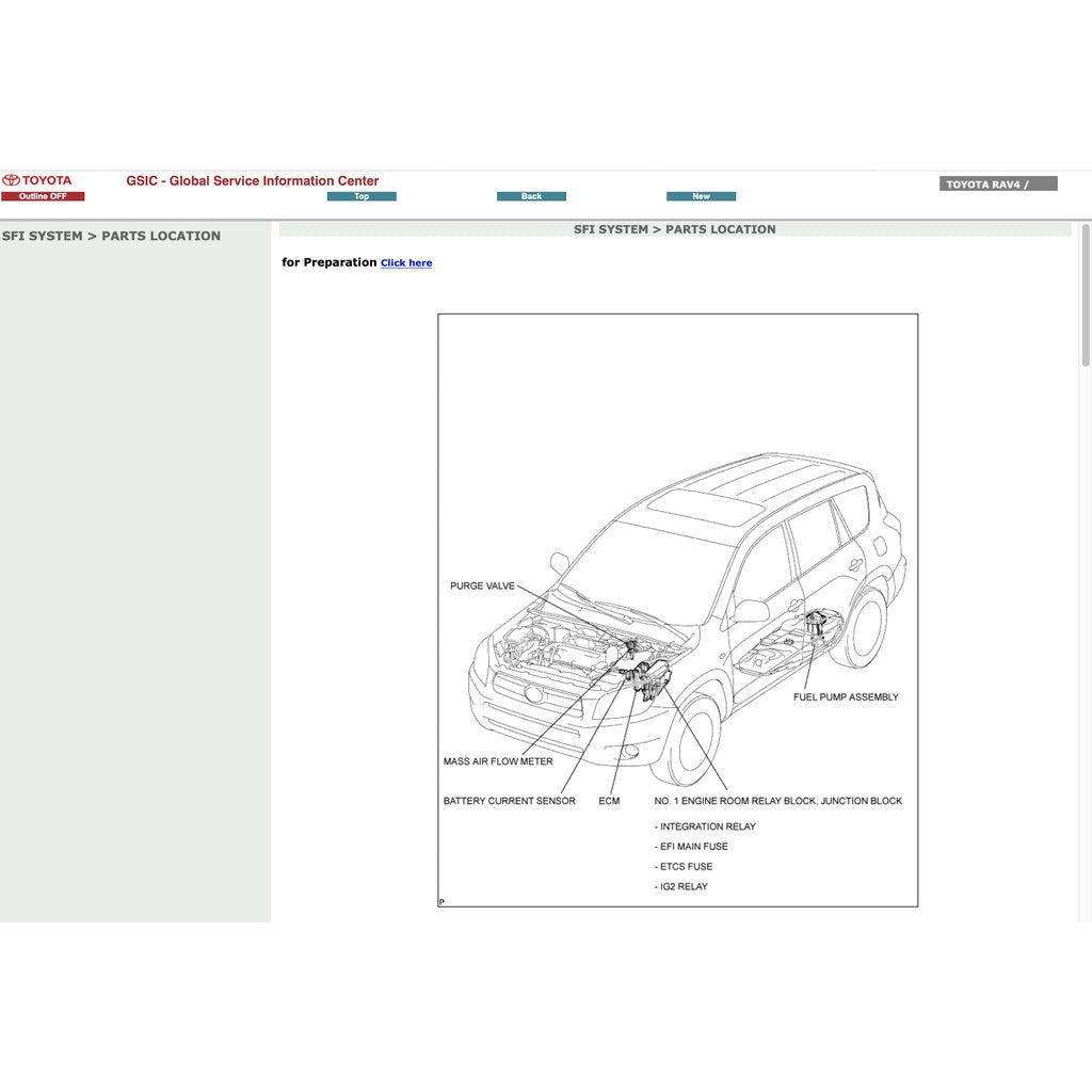 TOYOTA RAV4 XA30 (2006-2012) SERVICE WORKSHOP MANUAL