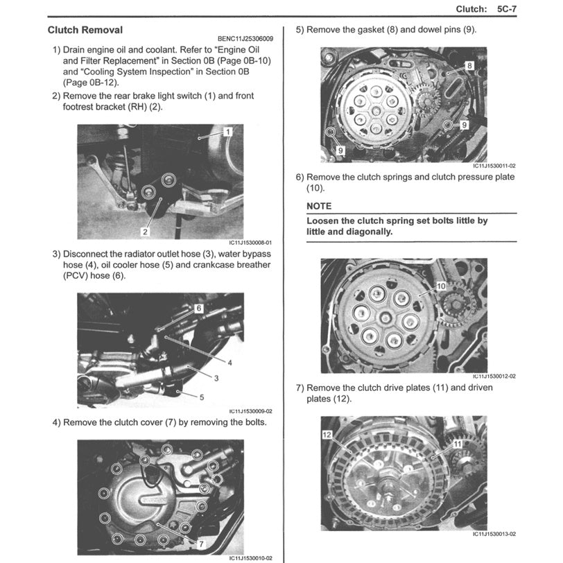 SUZUKI V STORM V STROM VSTROM DL650 (2012-2016) SERVICE WORKSHOP MANUAL + PARTS CATALOGUE + OWNER' MANUAL