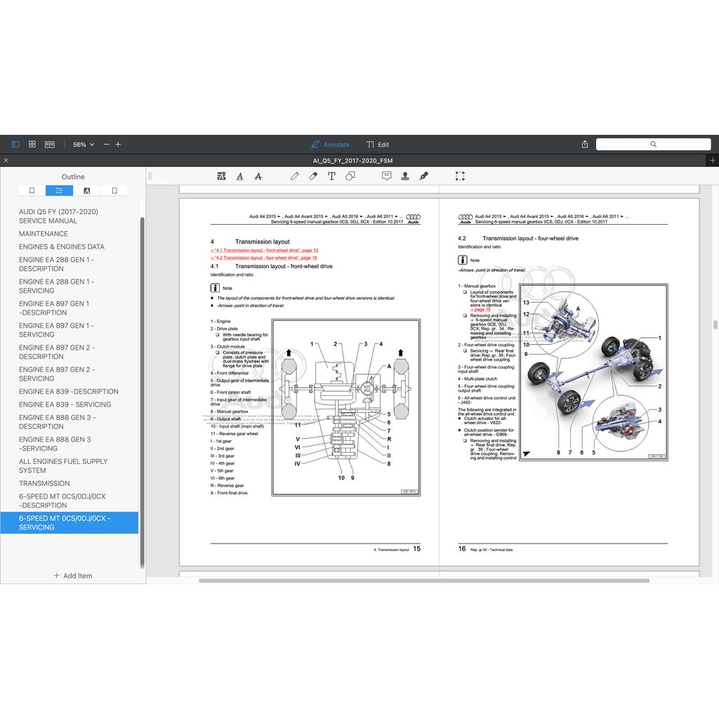 AUDI Q5 FY /80A (2018-2023) SERVICE WORKSHOP MANUAL