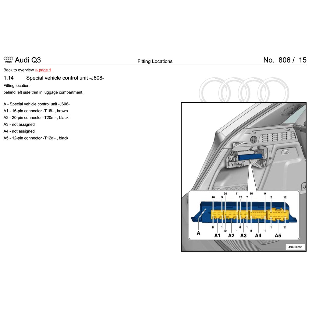 AUDI Q3 8U (2011-2018) SERVICE WORKSHOP MANUAL