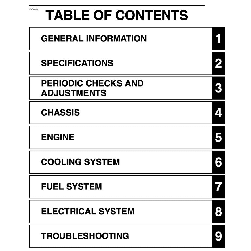 YAMAHA MT-07 MT07 (2014-2017) SERVICE WORKSHOP MANUAL + PARTS CATALOGUE + OWNER'S MANUAL