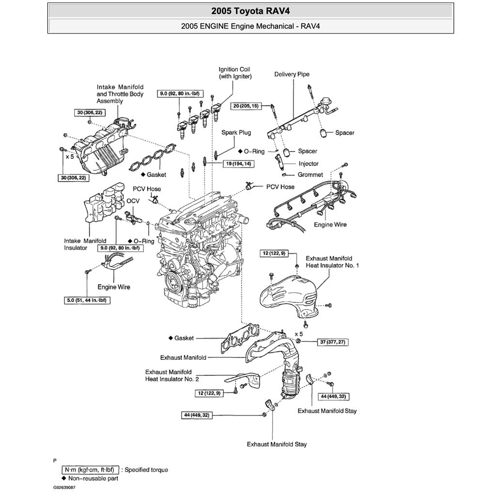 TOYOTA RAV4 XA20 (2000-2005) SERVICE WORKSHOP MANUAL