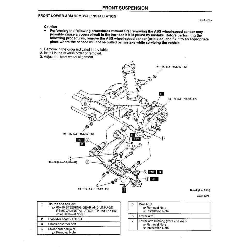 MAZDA MX-5 MIATA NB SERIES (1999-2004) SERVICE WORKSHOP MANUAL