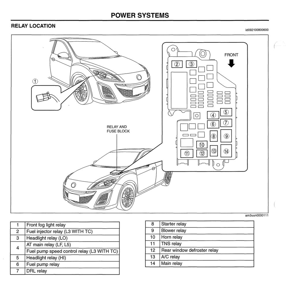 MAZDA 3 BL (2009-2013) SERVICE WORKSHOP MANUAL