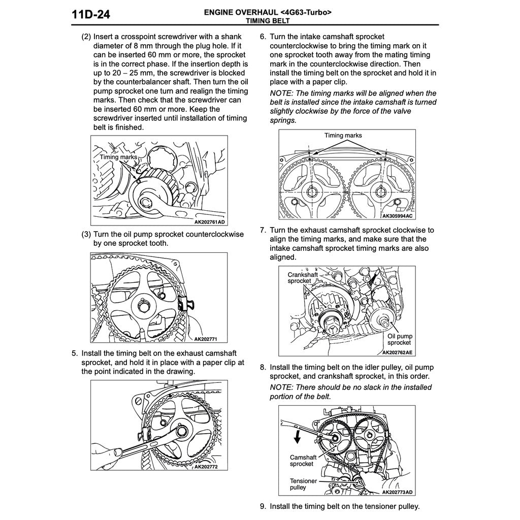 MITSUBISHI 4G63-T ENGINE (MIVEC) SERVICE REPAIR MANUAL COMBO PACK WITH 4G63-T TUNING BOOK