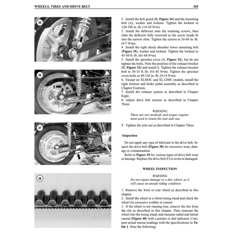 HARLEY DAVIDSON XL SPORTSTER (2004-2006) SERVICE WORKSHOP MANUAL - CLYMER