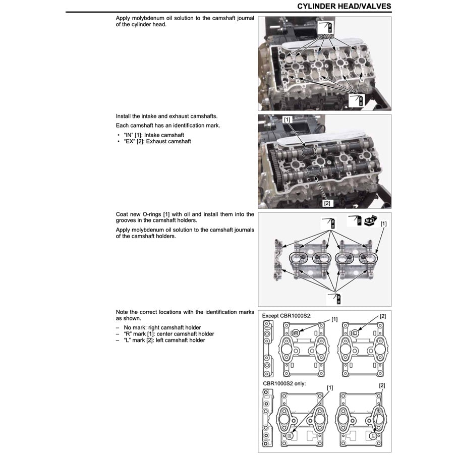 HONDA CBR1000RR RA/S1/S2 FIREBLADE SC77 (2017-2019) SERVICE WORKSHOP MANUAL + PARTS CATALOGUE + OWNER'S MANUAL / CBR 1000 RR