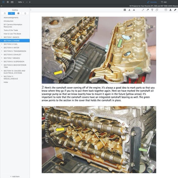 101 PROJECTS PORSCHE 911, 996,997 (1998-2008) - Motorbooks Workshop Series