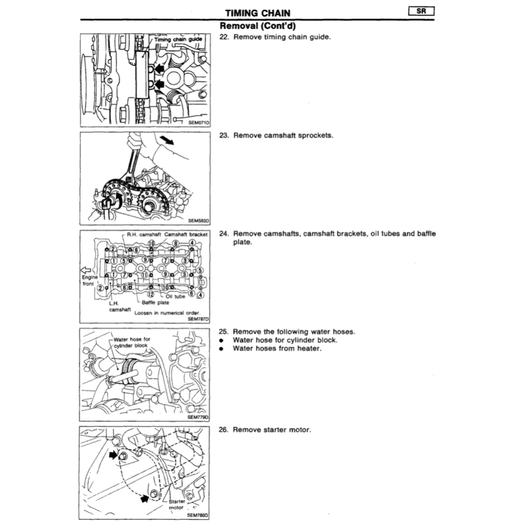 NISSAN SENTRA / SUNNY B13/N14 (1990-1995) SERVICE WORKSHOP MANUAL