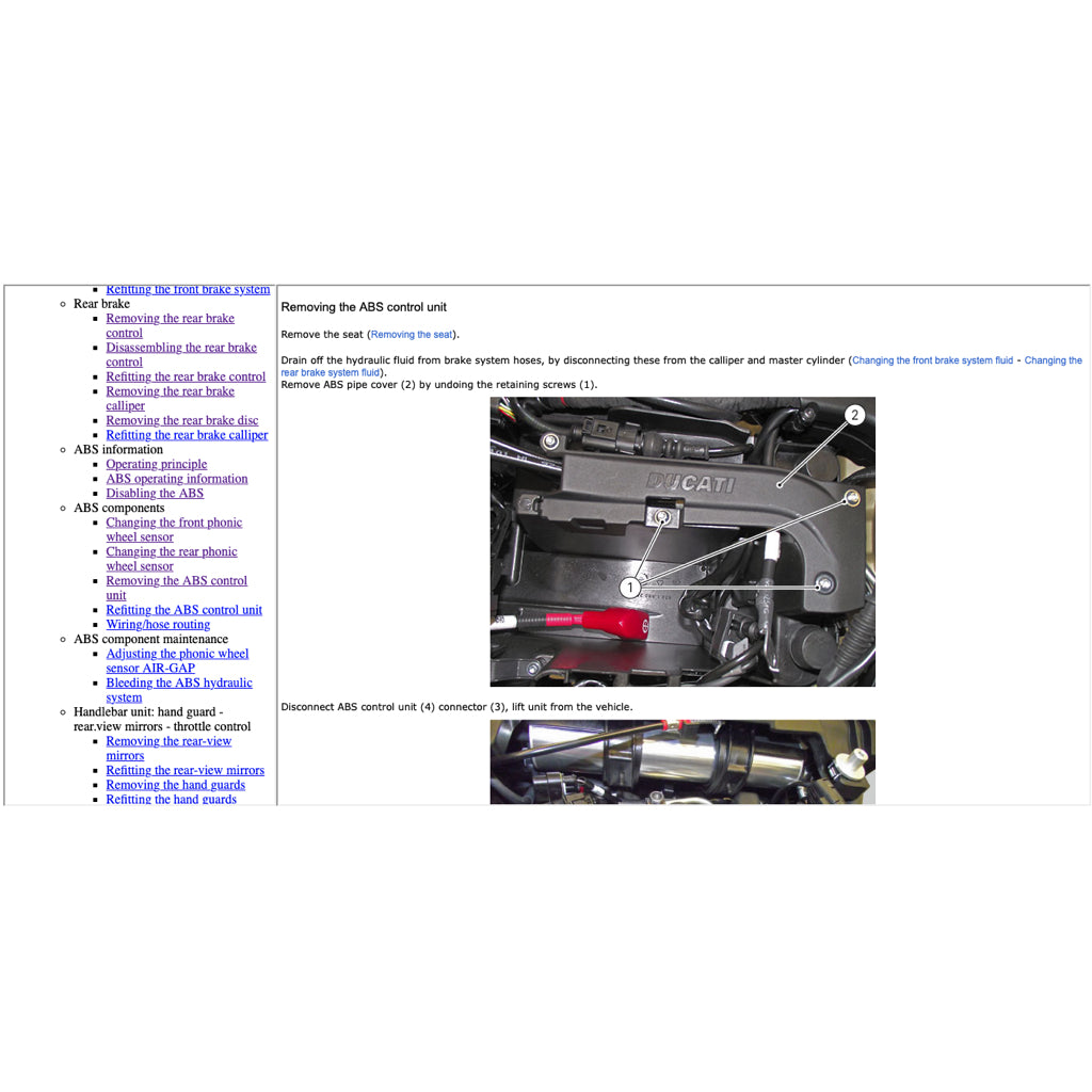 DUCATI MULTISTRADA 1200S (2013-2014) SERVICE WORKSHOP MANUAL + PARTS CATALOGUE + OWNER'S MANUAL