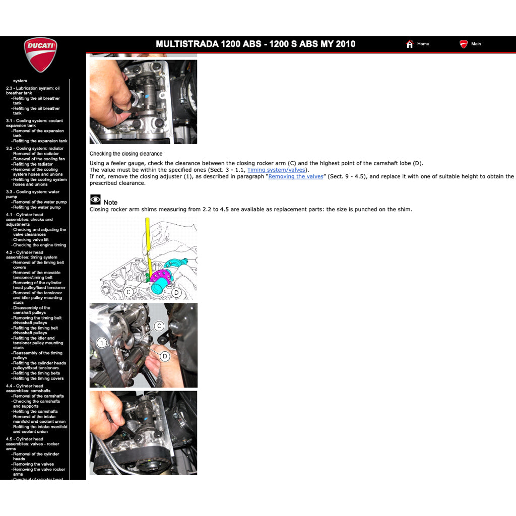 DUCATI MULTISTRADA 1200S (2010-2012) SERVICE WORKSHOP MANUAL + PARTS CATALOGUE + OWNER'S MANUAL