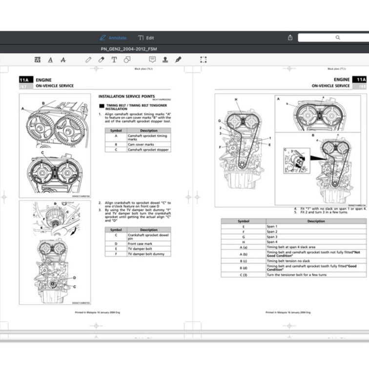 PROTON GEN2 (2004-2012) SERVICE WORKSHOP MANUAL