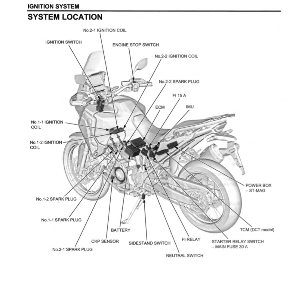 HONDA AFRICA TWIN CRF 1100 A/4/D/4 (2020-2023) SERVICE WORKSHOP MANUAL + PARTS CATALOGUE + OWNER'S MANUAL